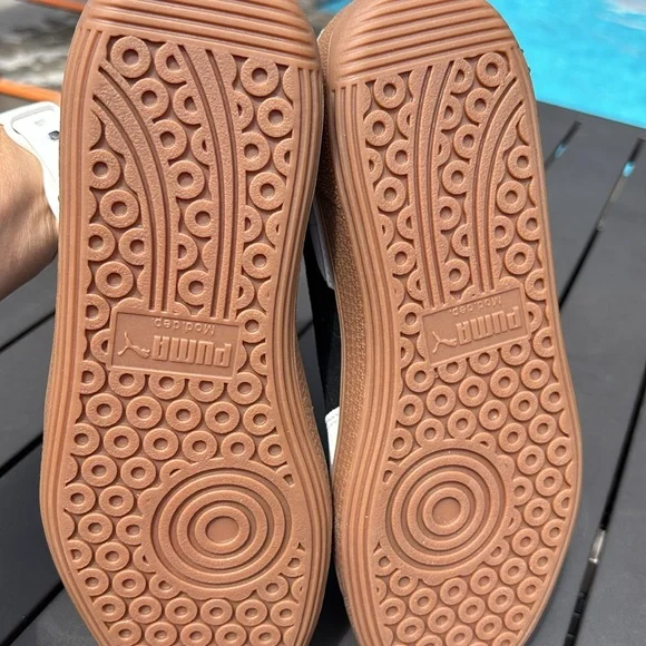 Women’s Puma Palermo Blk/ White Sneakers Size 8.5 - Picture 7 of 8